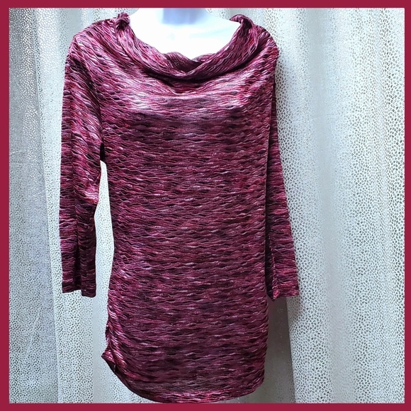 Cato's Cowl Neck Long Sleeves Knit Tunic - Picture 9 of 11